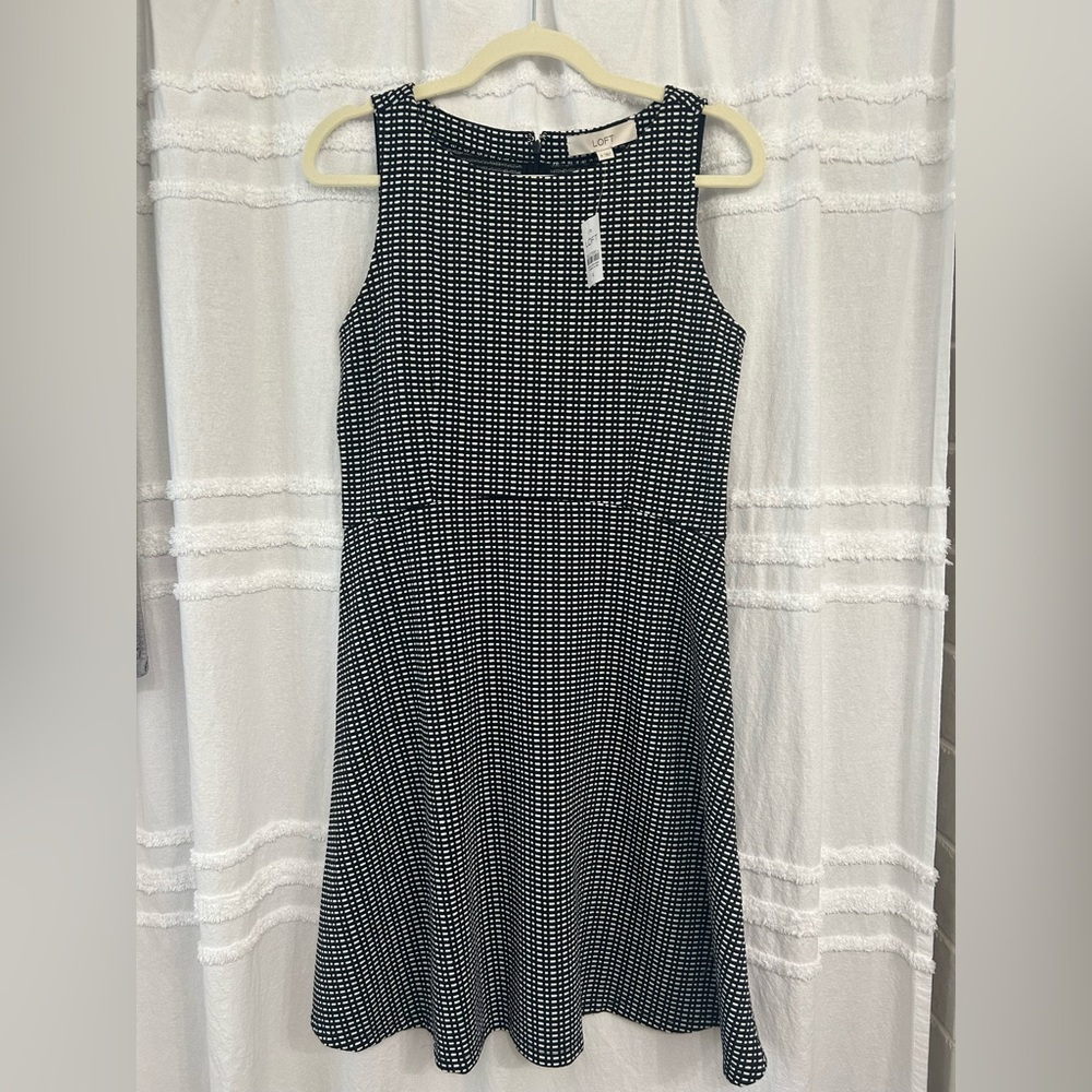 NWT Loft Size 6 Black & White Dress